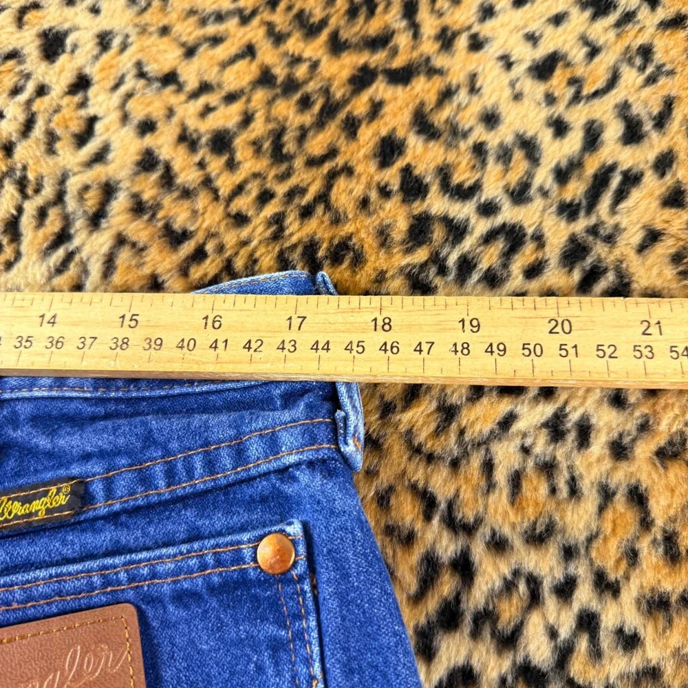 Vintage 80s Wrangler Cowboy Cut Denim Blue Jeans 31MWZPW 36x28 Made in USA